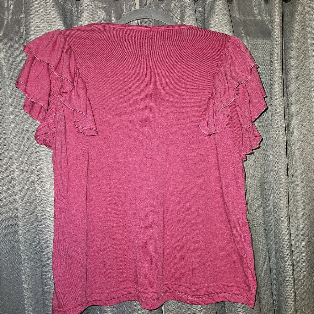 Pink Ruffle Top - Picture 2 of 2